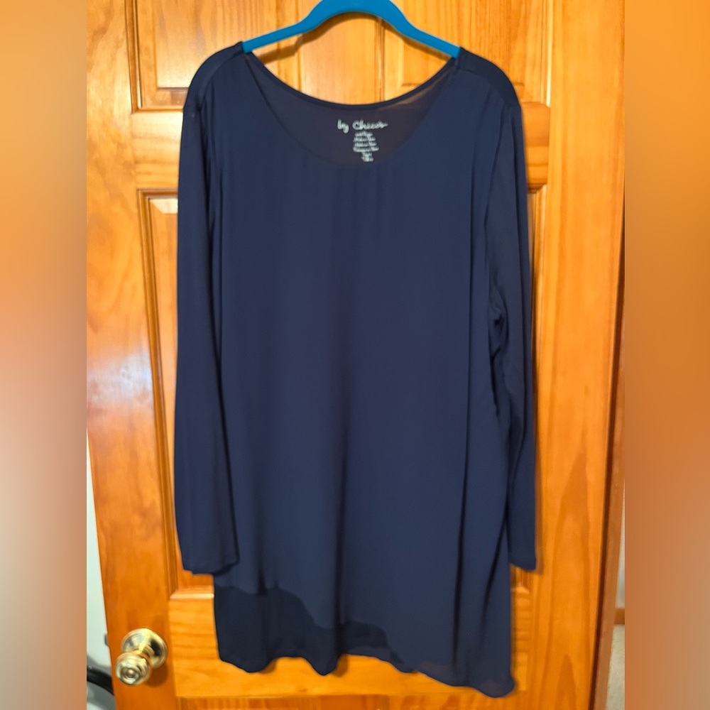 Chico's Deep Navy Long Sleeve Top